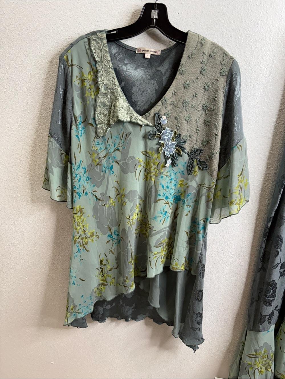 Spencer Alexis Boho Whimsical Skirt Set Size 16 - Picture 2 of 10